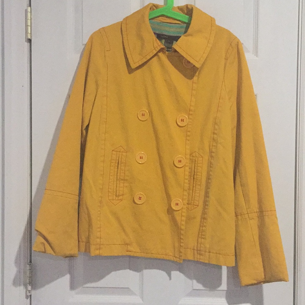 Vintage Marc Jacobs yellow spring pea coat Size L